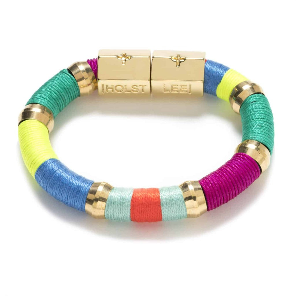 Colorblock bracelet with multi-tone design, boutique women’s jewelry from Ella Collective Raleigh.