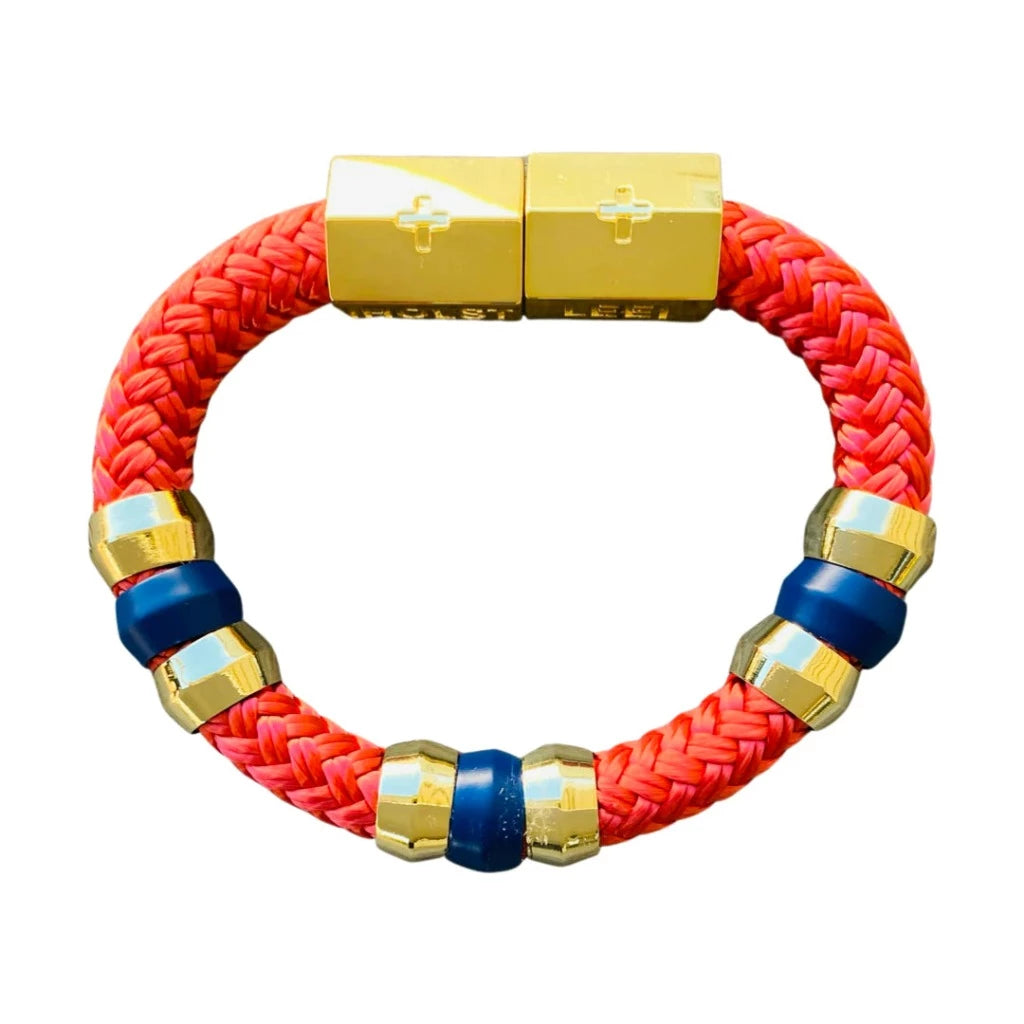Colorblock bracelet with multi-tone design, boutique women’s jewelry from Ella Collective Raleigh.