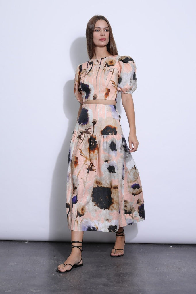 Devi Print Skirt