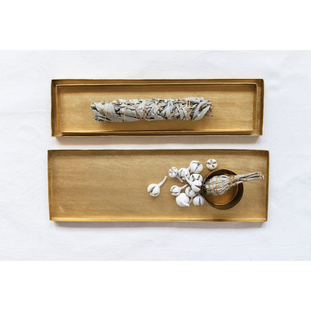 Embossed serving tray, boutique home décor from Ella Collective Raleigh.