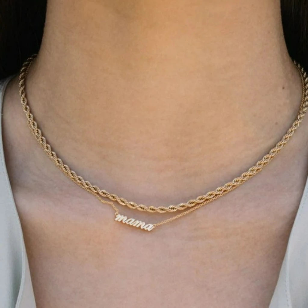 Hey Mama necklace, boutique women’s jewelry from Ella Collective Raleigh.