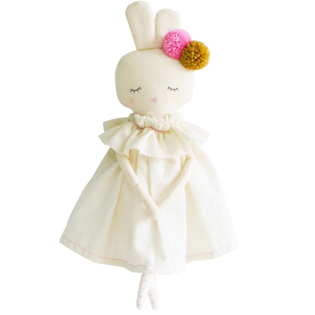 Plush Isabelle Bunny toy, soft neutral stuffed animal from Ella Collective Raleigh boutique gifts & baby.
