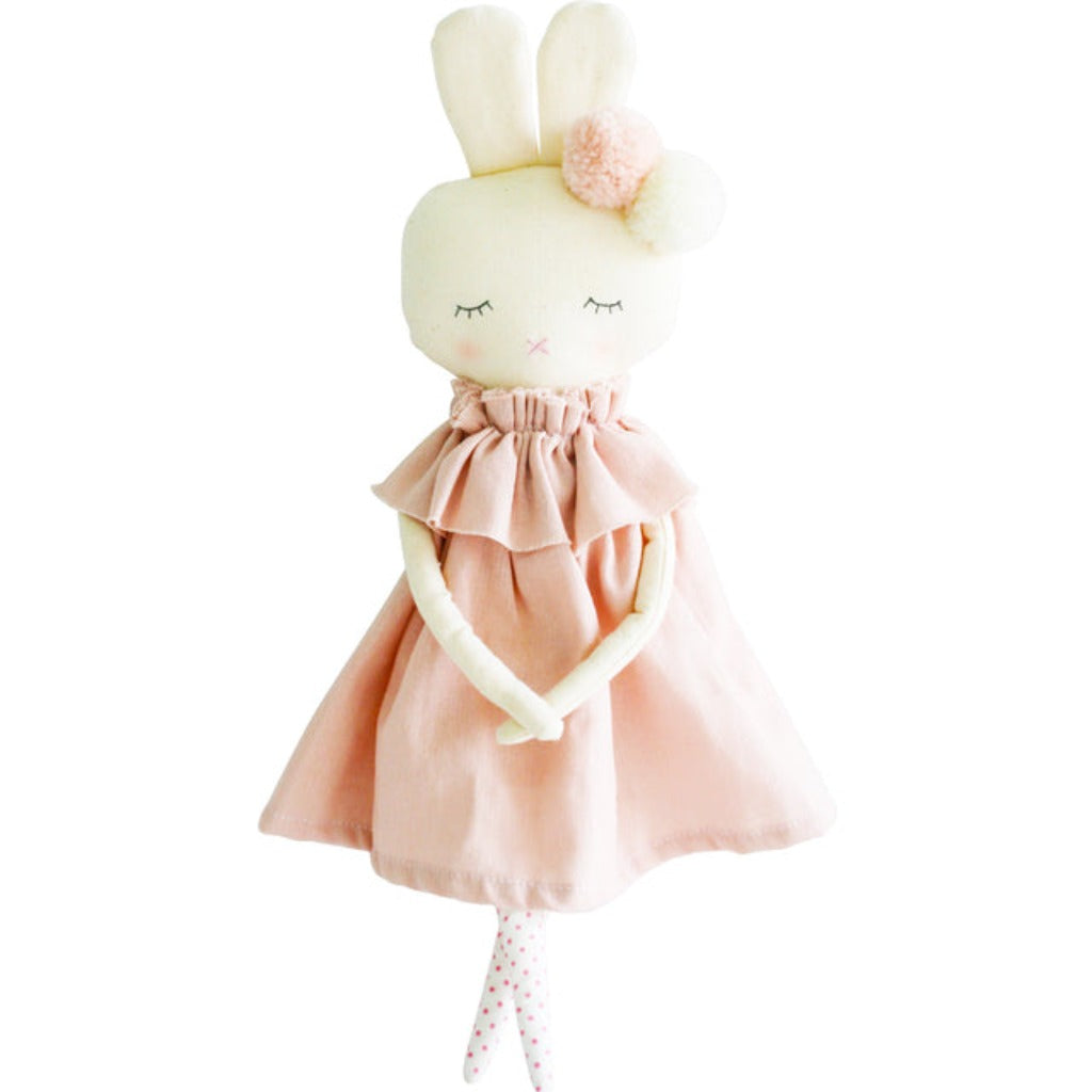 Plush Isabelle Bunny toy, soft neutral stuffed animal from Ella Collective Raleigh boutique gifts & baby.