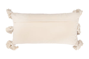 Kilim Lumbar Pillow w/ Fringe & Tassels