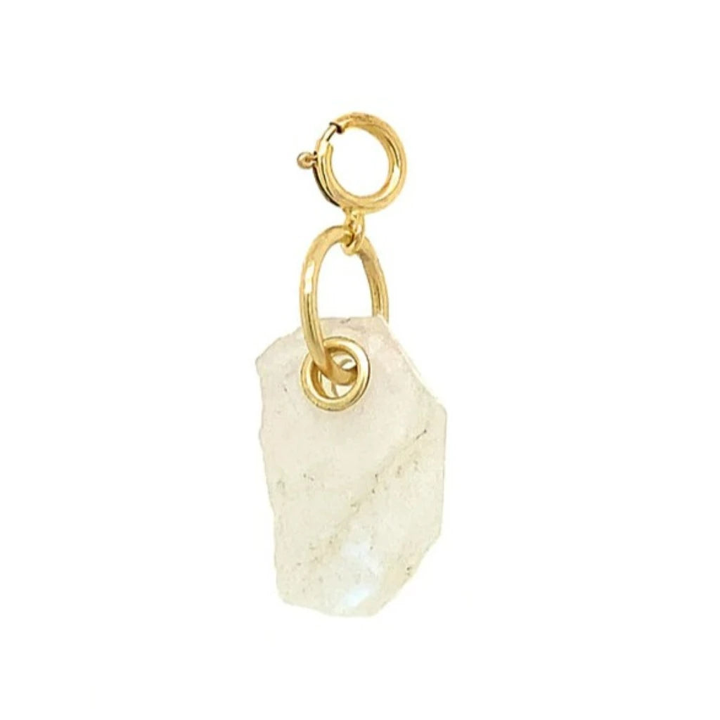 Mystic moonstone charm, boutique women’s jewelry accessory.