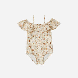 Off the Shoulder One Piece Swimsuit
