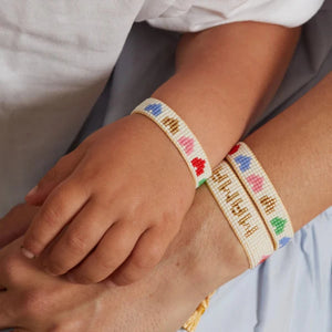 Kids Rainbow Hearts Bracelet
