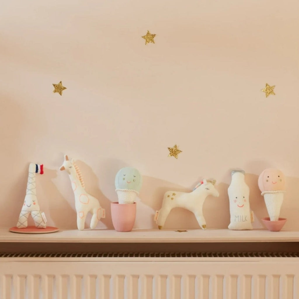 Milk Bottle Baby Rattle