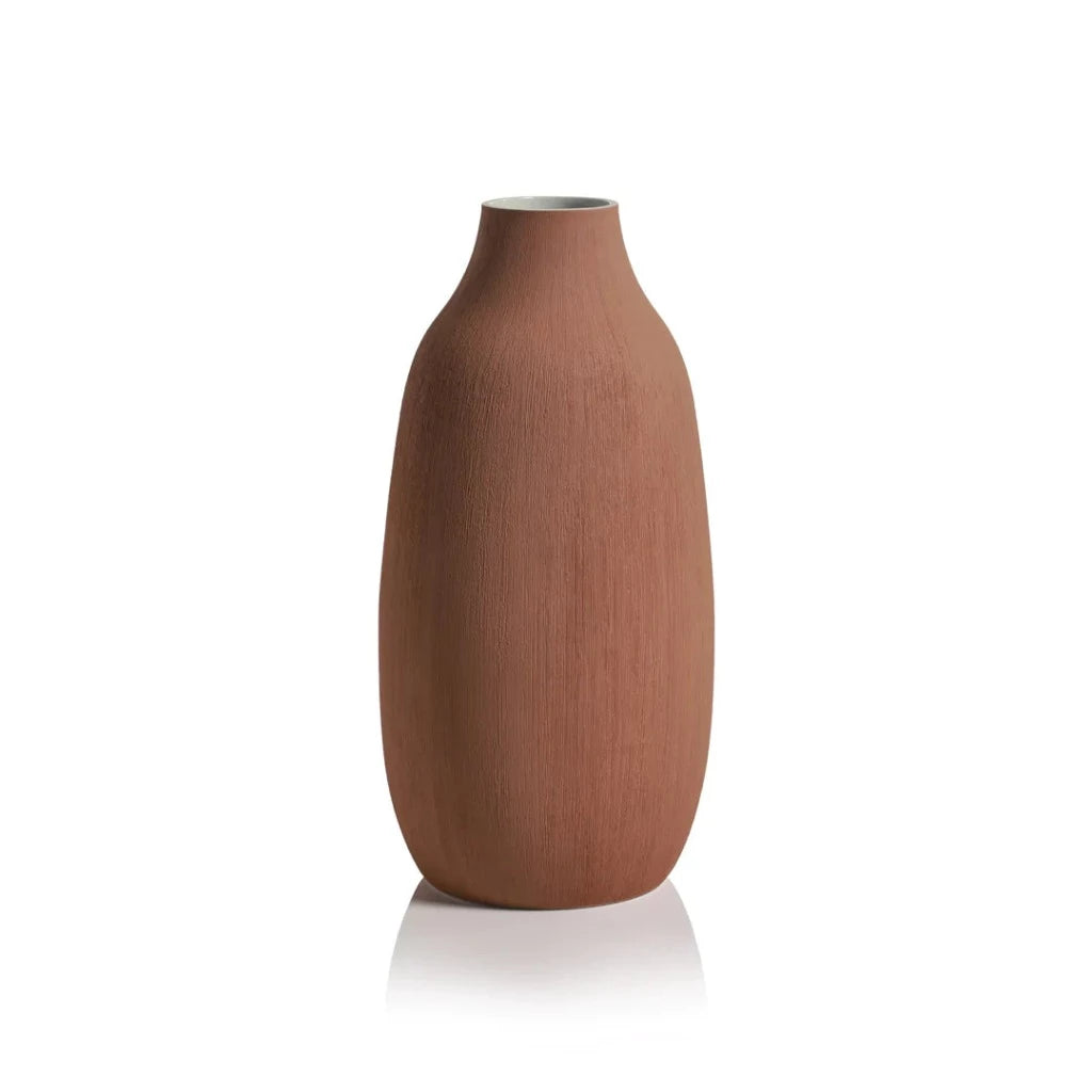 Sedona clay vase, boutique home décor accent from Ella Collective Raleigh.