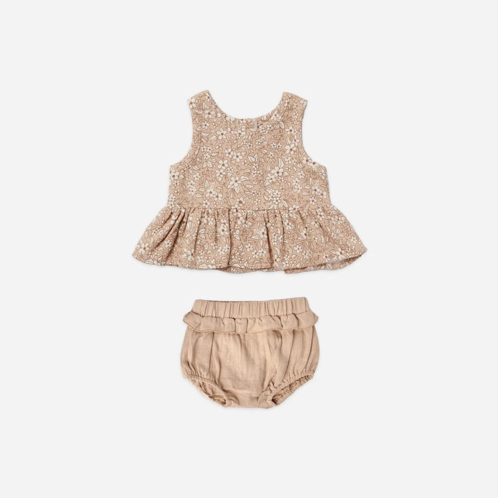 Sleeveless Peplum Set