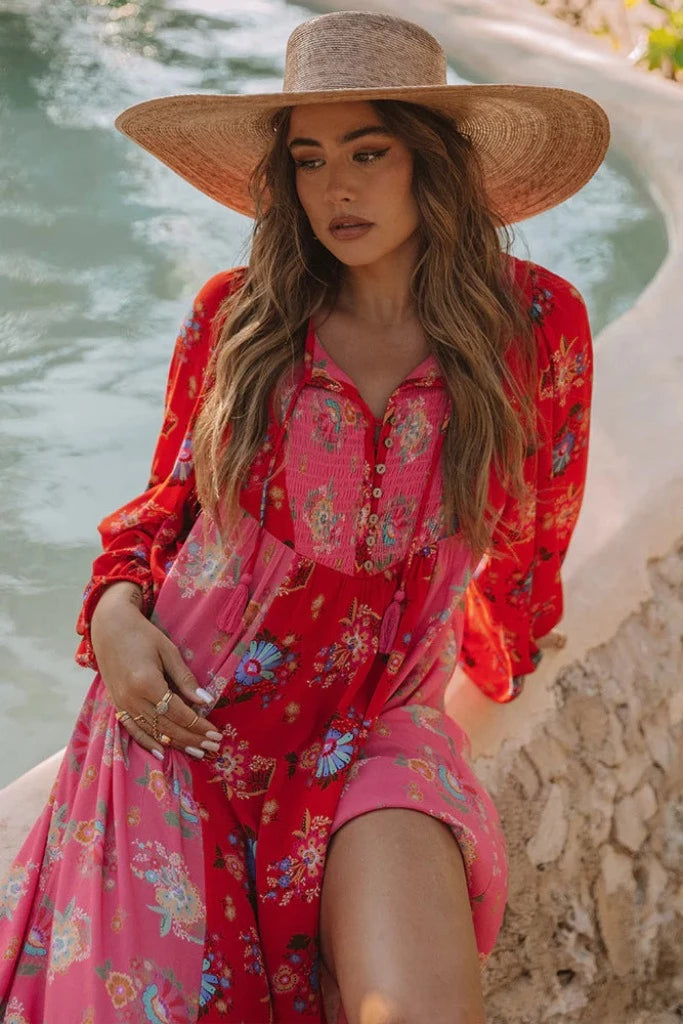 Solstice Boho Midi Dress