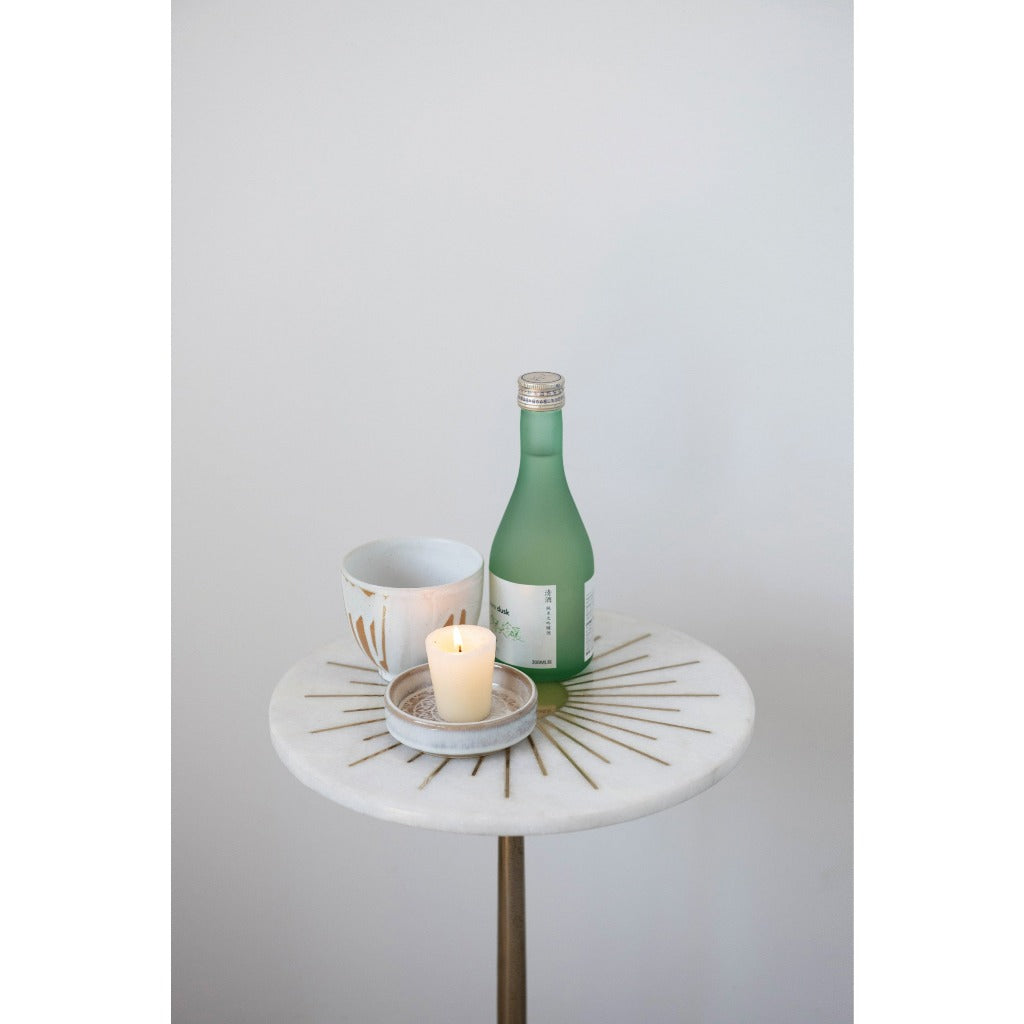 Sunburst Marble Cocktail Table