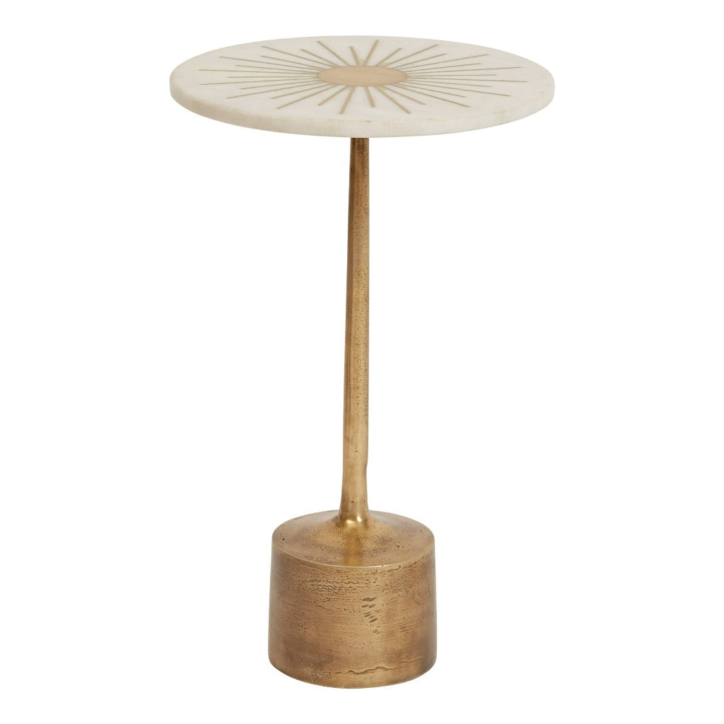 Sunburst Marble Cocktail Table
