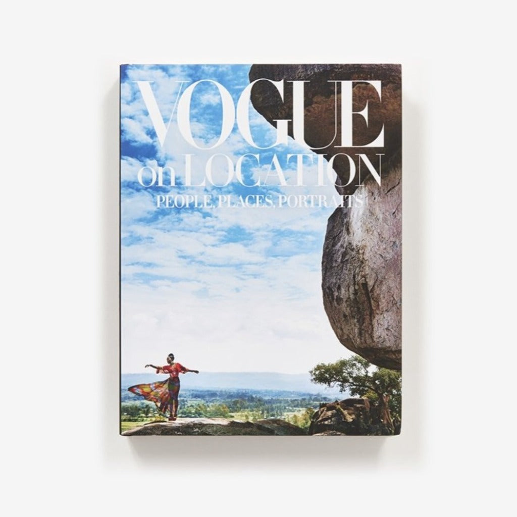 Vogue on Location coffee table book, fashion photography décor from Ella Collective Raleigh.