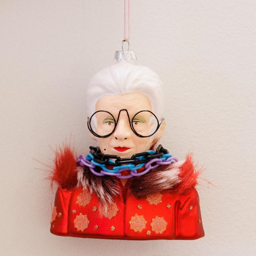Iris Apfel Ornament