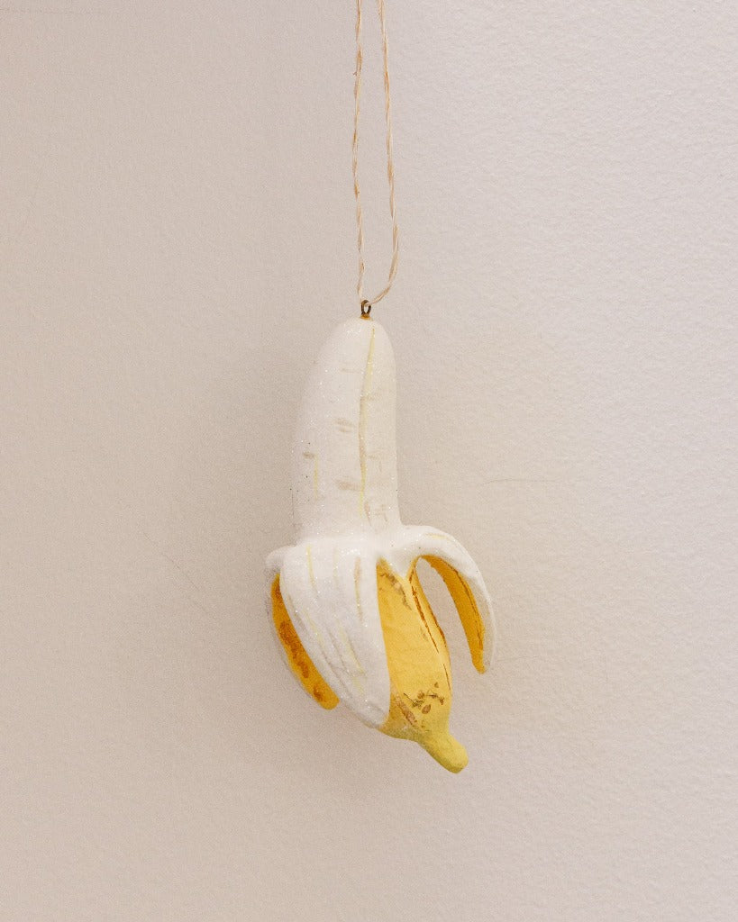 Peeled Banana Ornament